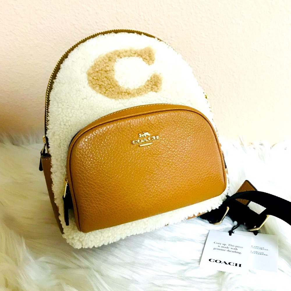 Coach Mini Court Backpack With Coach Motif